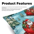 thumbnail image 2 of Christmas sled Set of 2 Velvet Throw Pillow Covers Inserts for Bed Pillow, Decorative Pillows - 16x16 18x18 20x20 Inches with Unique Patterns for Various Occasions, 2 of 6