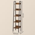 thumbnail image 3 of VASAGLE Bookshelf, 5-Tier Narrow Bookcase, Ladder Shelf for Home Office, Living Room, Bedroom, Kitchen,, 3 of 8