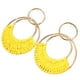thumbnail image 1 of Pendientes de tejido de ratán, pendientes colgantes de rafia de verano para mujeres y niñas, pendientes de fiesta en la playa, regalos de joyería, 1 of 5