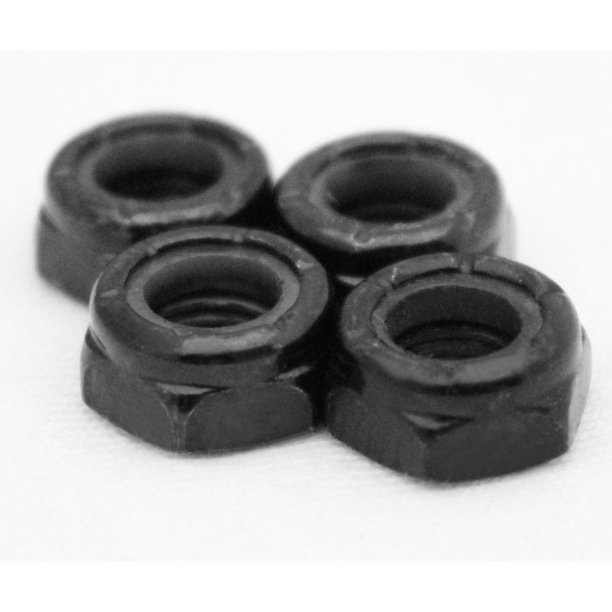 4 Axle Nuts for Skateboard Longboard Trucks Dimebag Lock Nuts 5/16