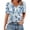 P92 Navy, variant on Mifsaly Cotton Shirts for Women V Neck Short Sleeve Summer Tops Floral Print Elegant Business Blouses Loose Casual Vacation Office Work Tshirts 2026 Trendy Outfits