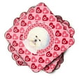 thumbnail image 2 of Bichon Frise Hearts Love and Valentines Day Portrait Foam Coaster Set of 4, 2 of 3