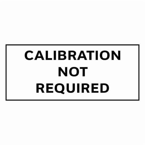 Stranco Calibration Label,English,5/8in H,PK350, TC-21005 TC-21005