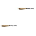 thumbnail image 4 of Justharion Palette Spatula Oil Painting Wood Handle Artist Mixing Scraper Portable School Paint Accessories Student Learner Type 3 2Set, 4 of 6