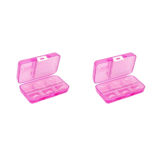Organizador de pastillas Naiovety portátil semanal a prueba de humedad 8 compartimentos