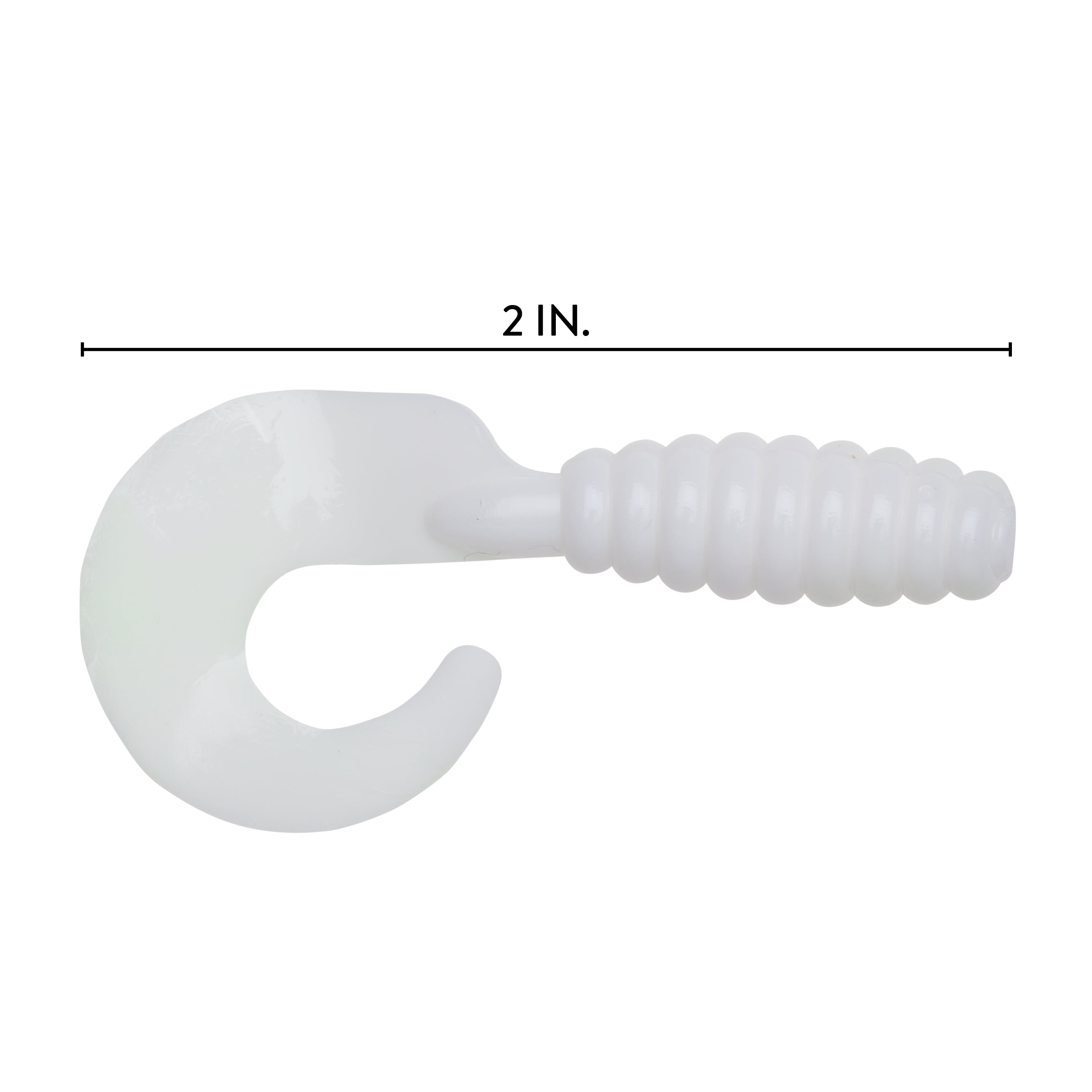 100Pcs Soft Plastic Circle Tail Protein Grub Worm Moggot Grub Baits 4C –  Bargain Bait Box