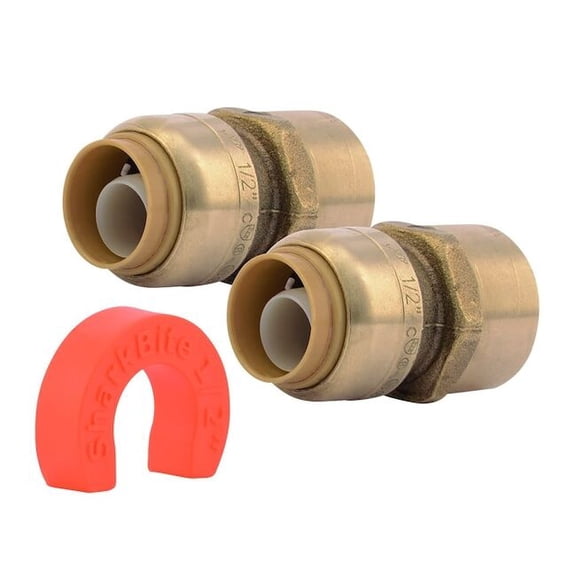 Sharkbite Tube Fitting Kit, Push-to-Connect, Brass 22604LF