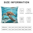 thumbnail image 5 of QZHH Sea Turtle Body Pillow Cover Coastal Ocean Nautical Animal Underwater Marine Aqua Blue Long Case Protector with Zipper Decorative Soft Large Cases Covers Cushion for Bed,Couch, 5 of 5
