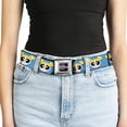 thumbnail image 5 of Warner Bros. Animation Belt, Seatbelt Buckle Belt, The Powerpuff Girls Bubbles Face Close Up Blue, Youth 22 to 32 Inches, 5 of 9