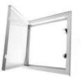 thumbnail image 5 of 24" X 24" Universal Aluminum Access Panel Door for Wall/Ceiling Application (Push-Lock) with Solid Frame - [Outer Dimensions: 25" Width X 25" Height] 24 X 24 Aluminum - Self Push Lock, 5 of 7