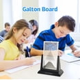 thumbnail image 2 of Dimind Galton Board Probability Demonstration Model - 12.6in Large Physics Learning Desk Toy with 17500 Metal Beads | Statistical Law Experiment Tool, 2 of 6