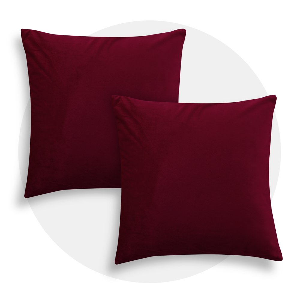Deconovo Square Pillow Covers Super Soft Vintage Velvet Throw Pillow