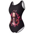 thumbnail image 5 of Demon Slayer Womens Bathing Suits One Piece Swimsuits Cute Bikini Printed Swimwear Cover Up Dress XL, 5 of 7
