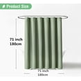 HEJULIK Heavy Duty Sage Green Shower Curtain, EcoFriendly Polyester