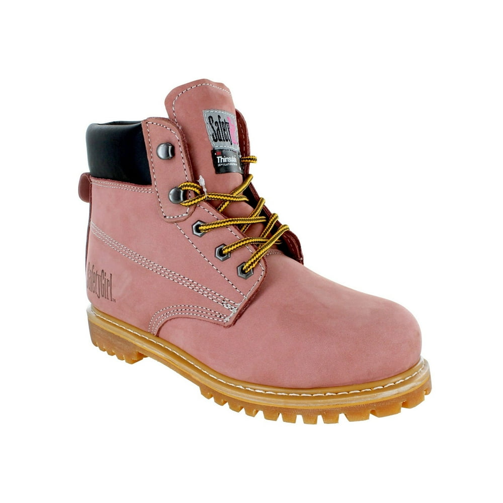 pink steel toe