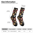 thumbnail image 6 of Uemuo Various Mushrooms Pattern Women's Crew Socks, Soft Durable Breathable Moisture-Wicking with Odor Control Cotton socks, 6 of 9
