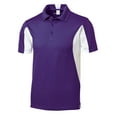 thumbnail image 1 of Gravity Threads Polo Micropique Sport Athlétique - Violet/blanc - Moyen, 1 of 1