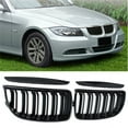 thumbnail image 2 of Acaige Pair Gloss Black Double Slat Sport Kidney Grille Grill For BMW E90 E91 2005-2008, 2 of 5