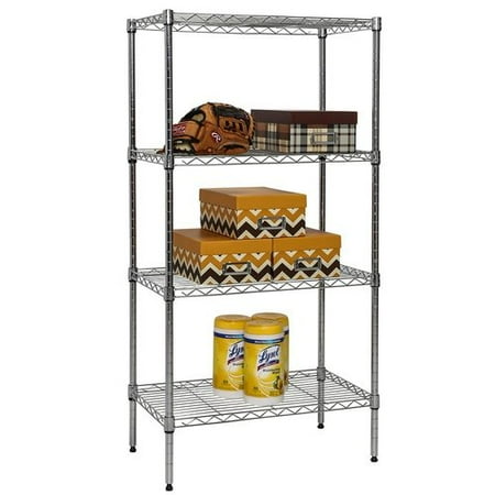 Apollo Hardware 4 Shelf Wire Shelving 48 H X 24 W Com