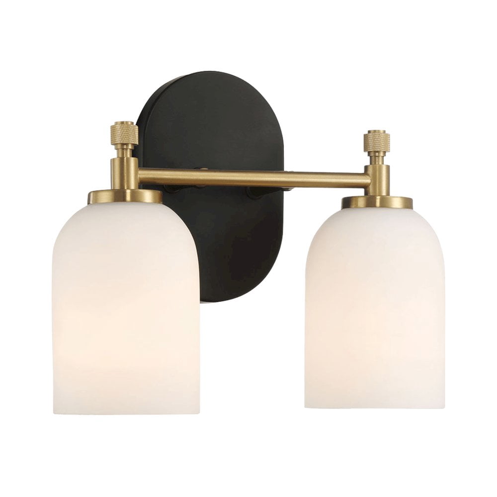Ashcroft Furniture Vortex Two Lights Vanity in Traditional Style for Over Bathroom