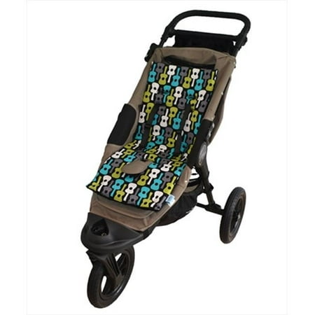 Tivoli Couture MFSL 1092 Luxury Memory Foam Stroller Liner, Guitars Rock