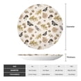thumbnail image 2 of Yiaed nuts leaf Butterfly Print Bone China Decorative Plate Ceramic Dinner Plates Art Crafts with Display Stand-8in, 2 of 6