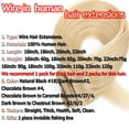 thumbnail image 3 of SEGO Wire Hair Extensions 100% Human Hair Straight Hair Extensions 16inch-22inch Light Blonde Highlighted Golden Blonde Invisible Wire Fish Line Hair Extensions Straight Human Hair Extensions, 3 of 9
