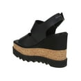 thumbnail image 3 of Stella Mccartney Women's Black Sandals With Double Strap Design Black Sizes IT 34-50 2/3, 3 of 3
