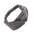 thumbnail image 2 of Diadema de gamuza Jumpingount con nudo para mujer Tipo 2 Gris PS12333-04, 2 of 4