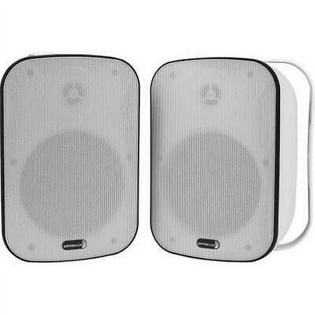 Dayton Audio IO65XTW 6-1/2 IP66 70/100V 8 Ohm Indoor/Outdoor 2-Way Speaker Pair w/ Radiator White