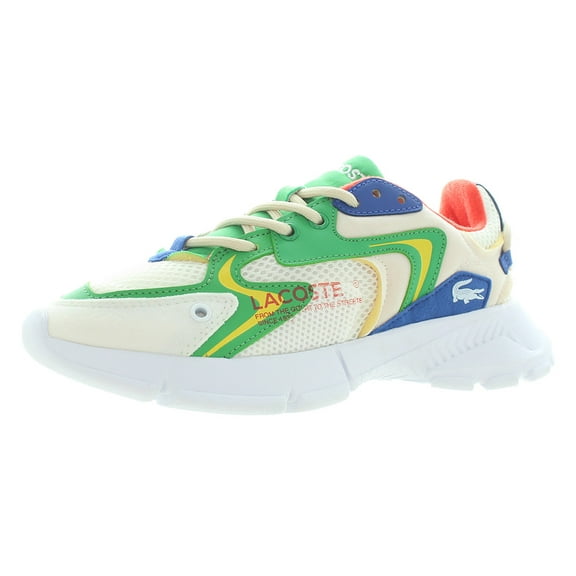 Lacoste L003 NEO 223 1 SUJ GS Girls Shoes Size 3.5, Color: White/Blue