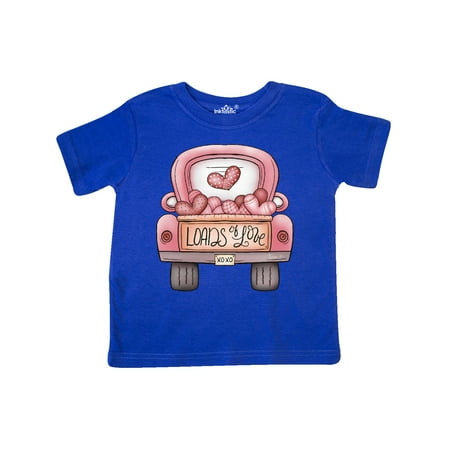 

Inktastic Loads of Love Valentines Day Pick Up Truck Gift Toddler Boy or Toddler Girl T-Shirt