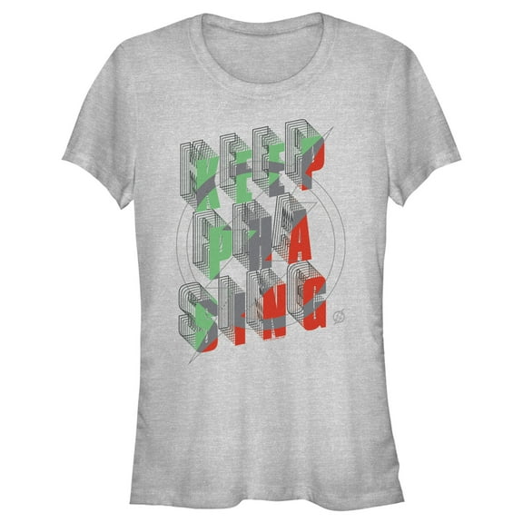 Junior's The Flash 3D Keep Phasing Graphic Tee Athletic Heather Small