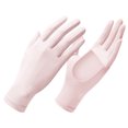 thumbnail image 1 of Guantes de protección solar de seda helada de verano con palma ahuecada UPF50 +, guantes transpirables con pantalla táctil para fugas de dedos para conducir, 1 of 5