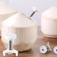 thumbnail image 3 of vnanda Durable Coconut Opener 3pcs Coconut Hole Puncher Compact Durable Stainless Steel Easy to Store Simple Operation Reusable Coconut Opener, 3 of 8