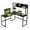 Walnut, variant on Costway 55''L-Shaped Desk Corner Computer Desk Writing Workstation Table w/Hutch Teak