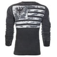 thumbnail image 3 of Archaic by Affliction Men's Thermal Shirt Crossed Death, 3 of 9