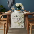 thumbnail image 2 of Eucalyptus Leaves Table Runner - 48 Inch Long, Kitchen Dining Table Runner Dresser Scarves, Green Summer Botanical Rustic Farmhouse Decor for Coffee Tables Wedding Party Banquet, 2 of 8