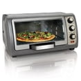 thumbnail image 1 of Horno Eléctrico Hamilton Beach Tostador para 6 Rebanadas y Pizza de 30 cm de 3 Funciones con Puerta Deslizante 1400W, 1 of 7