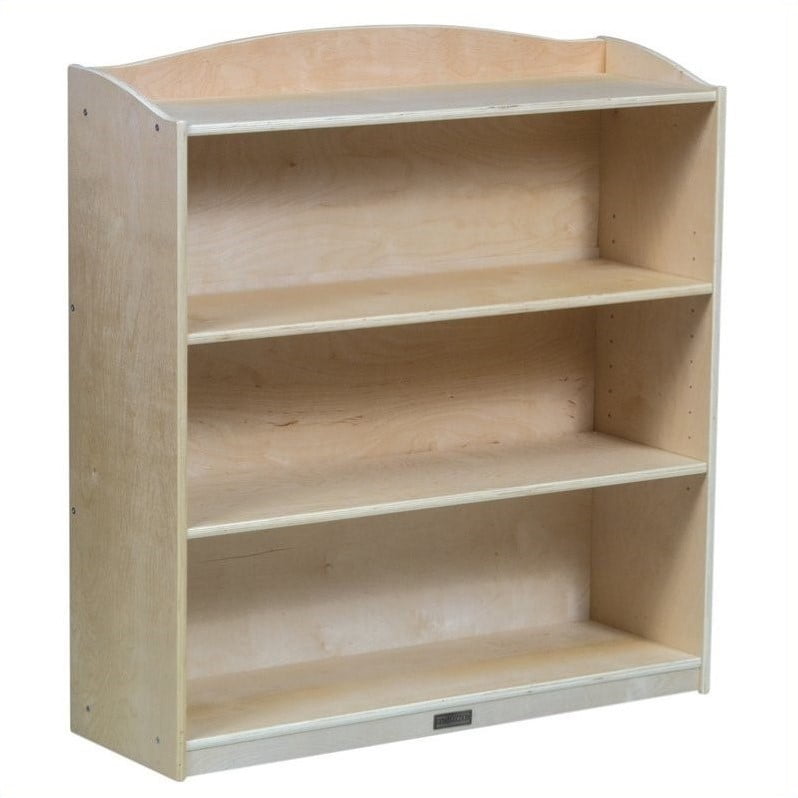 Guidecraft School Supply Kids 5 Shelf Wood Bookcase In Natural