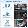 thumbnail image 3 of Baby Car Camera Dual Channel 6.8 Inch 1080p Baby Monitor With Ir Night Vision Camera And 150 Wide V, 3 of 4