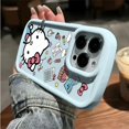 thumbnail image 3 of Sanrio Hello Kitty Phone Case For iPhone 15 14 13 12 11 Pro Max 7 8 Plus XR XS Max Anti Fall Stationer Y2K Lovely Pink Girl FGS, 3 of 6