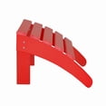 thumbnail image 7 of Westin Outdoor 3-Pieces Adirondack Chair with Ottoman & Side Table Set Included HDPE Plastic UV Weather Resistant, Red, 7 of 7