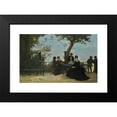 thumbnail image 2 of Gustave Maincent 24x16 Black Modern Framed Museum Art Print Titled - Taste it on the Terrace, 2 of 5