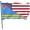 American Flag And Aruba Flag, variant on American Flag And Old Bulgarian Flag Flag 3x5 Feet Banner Flag Outdoor Indoor Decorative Garden House
