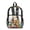 Sloth Flower Butterfly, variant on ZIATUBLES Clear Backpack, Heavy Duty Fabric & PVC Transparent Bookbag with Sloth Flower Butterfly Print, Large Capacity See Through Backpack for School College Work Travel Security