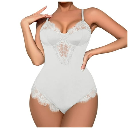 Yuhangmm Women s Sexy Lace Edge Sexy Lingerie Tight Comfortable Romper And Corset Lingerie for Women