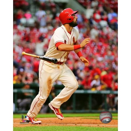 Carpenter Autographed Photo - Matt Carpenter 2016 Action Photo Print