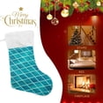 thumbnail image 4 of Coolnut 1PCS Christmas Stocking Mermaid Scale Xmas Stockings Decoration for Family Holiday Party Ornaments Decor Fireplace, 17.7 x 12 Inch, 4 of 7