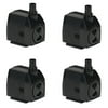 Little Giant 300 GPH 23W Magnetic Drive Submersible Fountain Pond Pump (4 Pack)